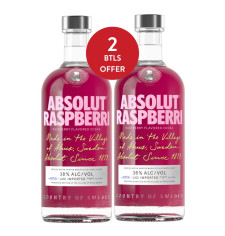 Absolut Vodka Sweden Raspberri 75cl | Bundle of 2